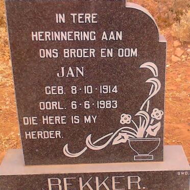 BEKKER Jan 1914-1983