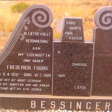 BESSINGER Frederick Fourie 1932-1980