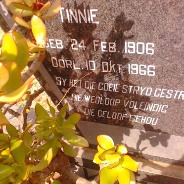 BEKKER Tinnie 1906-1966
