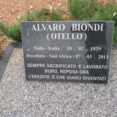 BIONDI Alvaro 1929-2013