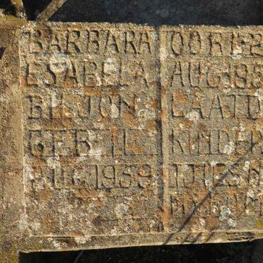 BILJON Barbara Esabela 1959-1959