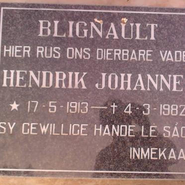 BLIGNAULT Hendrik Johannes 1913-1982