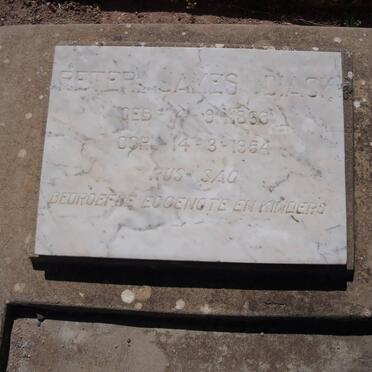 BLACK Peter James 1868-1954