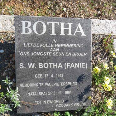 BOTHA S.W. 1943-1964