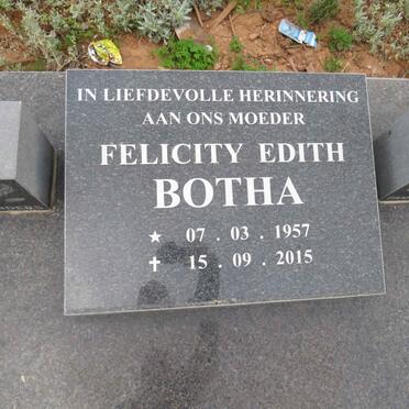 BOTHA Felicity Edith 1957-2015