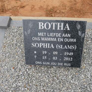 BOTHA Sophia 1949-2012