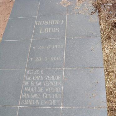 BOSHOFF Louis 1923-1996