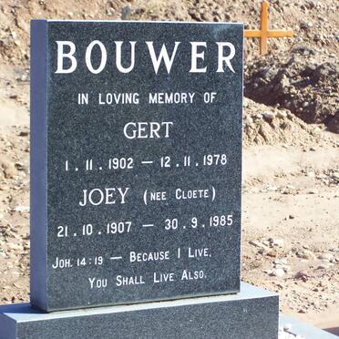 BOUWER Gert 1902-1978 &amp; Joey CLOETE 1907-1985
