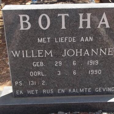 BOTHA Willem Johannes 1919-1990
