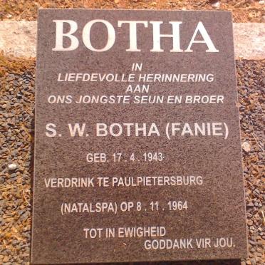 BOTHA S.W. 1943-1964