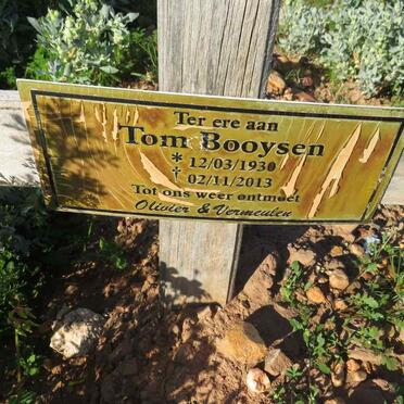 BOOYSEN Tom 1930-2013