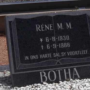 BOTHA Rene M.M. 1930-1988