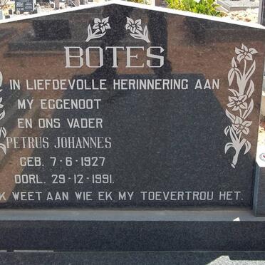 BOTES Petrus Johannes 1927-1991