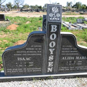 BOOYSEN Isaac 1919-1997 & Alida Maria 1916-2005