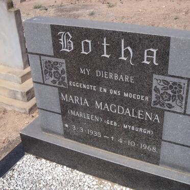 BOTHA Maria Magdalena nee MYBURGH 1935-1968