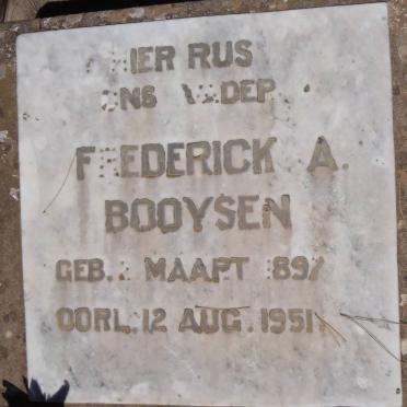 BOOYSEN Frederick A. 1897-1951