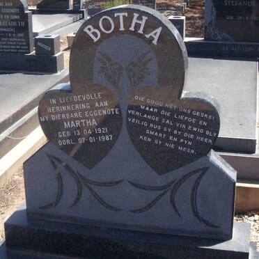 BOTHA Martha 1921-1987