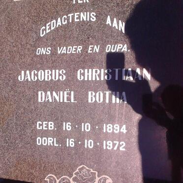 BOTHA Jacobus Christiaan Daniël 1894-1972
