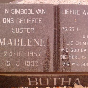 BOTHA Marlene 1957-1992