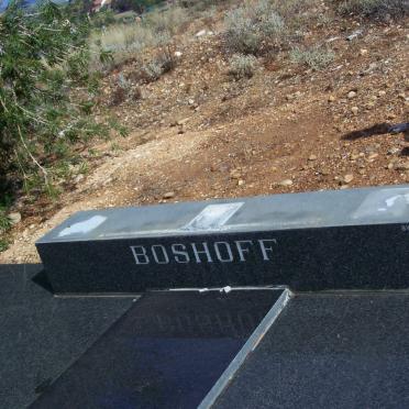 BOSHOFF Louis H. 1910-1985 &amp; Irene M. BUTLER 1913-2003