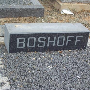 BOSHOFF Martha Margaretha Johanna 1896-1963