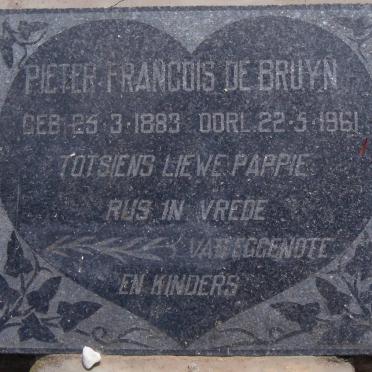 BRUYN Pieter Francois, de 1892-1961