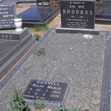BROOKES Eva May 1912-1997 :: BICKNELL Ralph Medloe 1923-2000