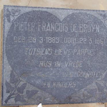 BRUYN Pieter Francois, de 1883-1961