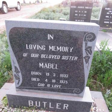 BUTLER Mabel 1893-1975
