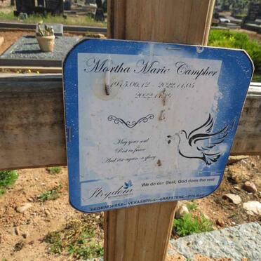 CAMPHER Harold 1944-2007 & Martha Maria DU PLESSIS 1945-2022_2