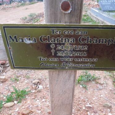 CHAMPHER Maria Clarina 1932-2010