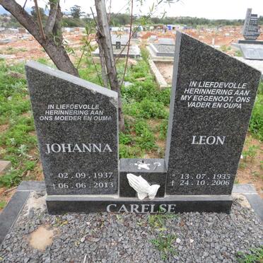 CARELSE Leon 1935-2006 & Johanna 1937-2013