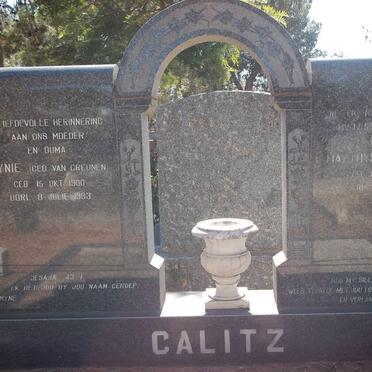 CALITZ Matthys Christian 1901-1949 &amp; Mynie van GREUNEN 1900-1983
