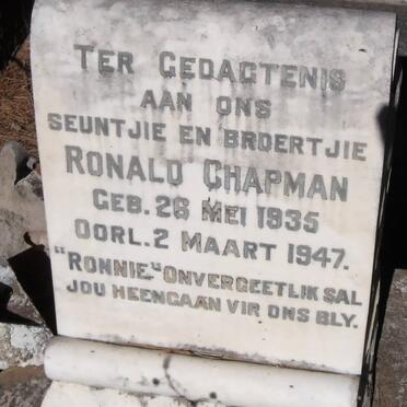 CHAPMAN Ronald 1935-1947