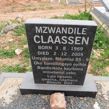 CLAASSEN Mzwandile 1969-2005