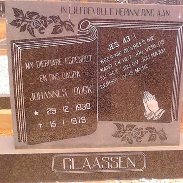 CLAASSEN Johannes 1938-1979