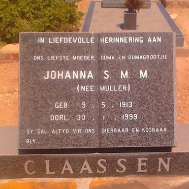 CLAASSEN Johanna S.M.M. née MULLER 1913-1999