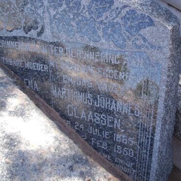 CLAASSEN Marthinus Johannes 1885-1950 &amp; Magdalena Susanna Aletta STRYDOM 1888-