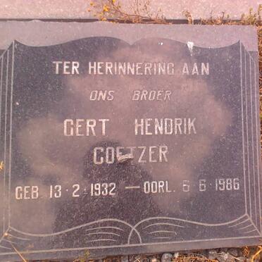 COETZER Gert Hendrik 1932-1986
