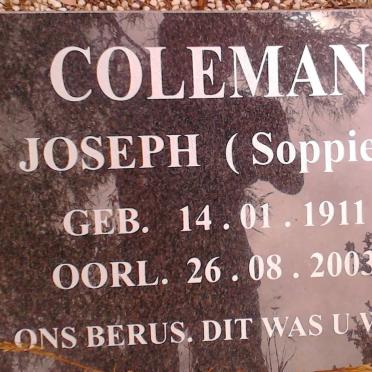 COLEMAN Joseph 1911-2003