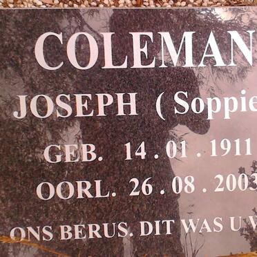 COLEMAN Joseph 1911-2003