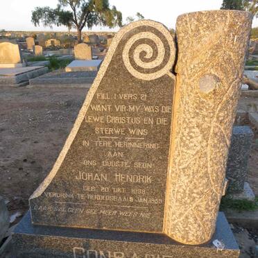 CONRADIE Johan Hendrik 1939-1959