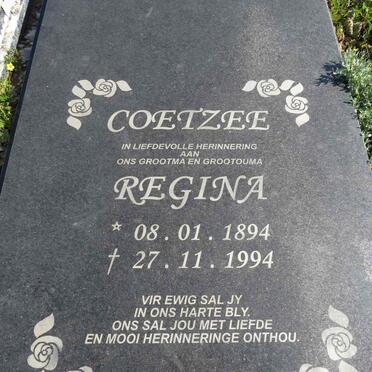 COETZEE Regina 1894-1994