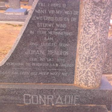 CONRADIE Johan Hendrik 1898-1959