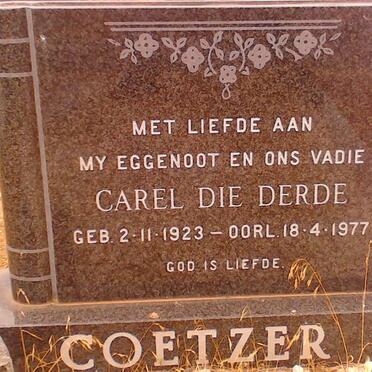 COETZER Carel Die Derde 1923-1977