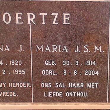 COERTZE  Maria J.S.M. 1914-2004 :: COERTZE Susanna J. 1920-1995 :: MYNHARDT Catharina J.M. 1916-1995