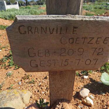 COETZEE Granville 1972-2007