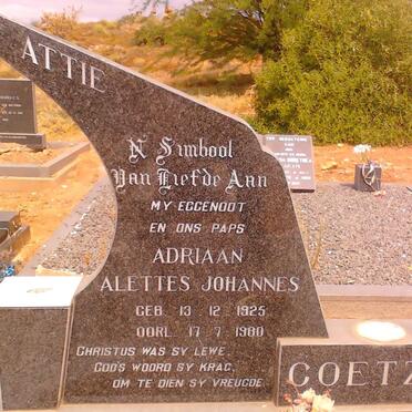 COETZEE Adriaan Alettes Johannes 1925-1980