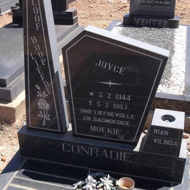 CONRADIE Joyce 1944-1987