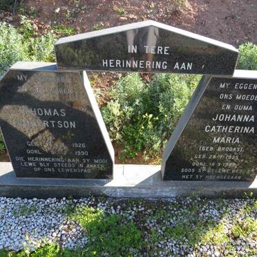 CRONJE Thomas Robertson 1926-1990 & Johanna Catherina Maria BROOKS 1925-1982_1